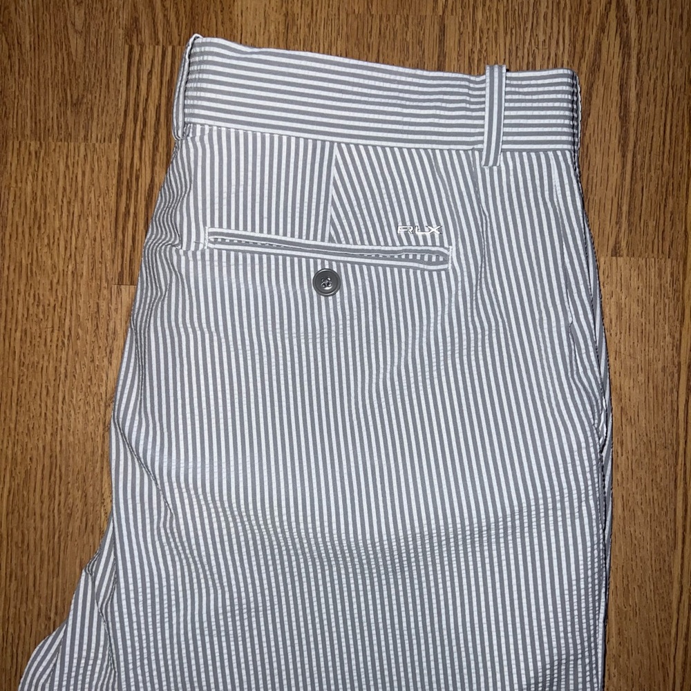 RLX Ralph Lauren Gray Striped Pants